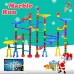 Marble Run Sets for Kids 142 Complete Pieces Marble Tracks Marble Maze Game STEM Building Toy Gift for 4 5 6 + Year Old Boys Girls105 Pieces + 32 DIY Marbles Pieces + 5 Glass Marbles B07FVM1T7M